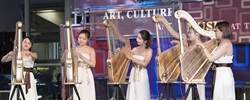 HongYun Konghou Ensemble plucks the heart strings of the audience with Chinese harp performance.